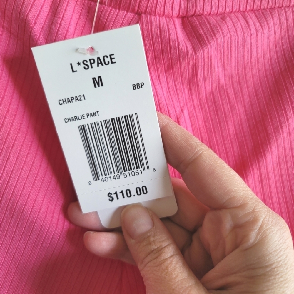 L*Space, Charlie Pant, Bubblegum Pink, Size‎ Medium, NWT - Picture 9 of 9